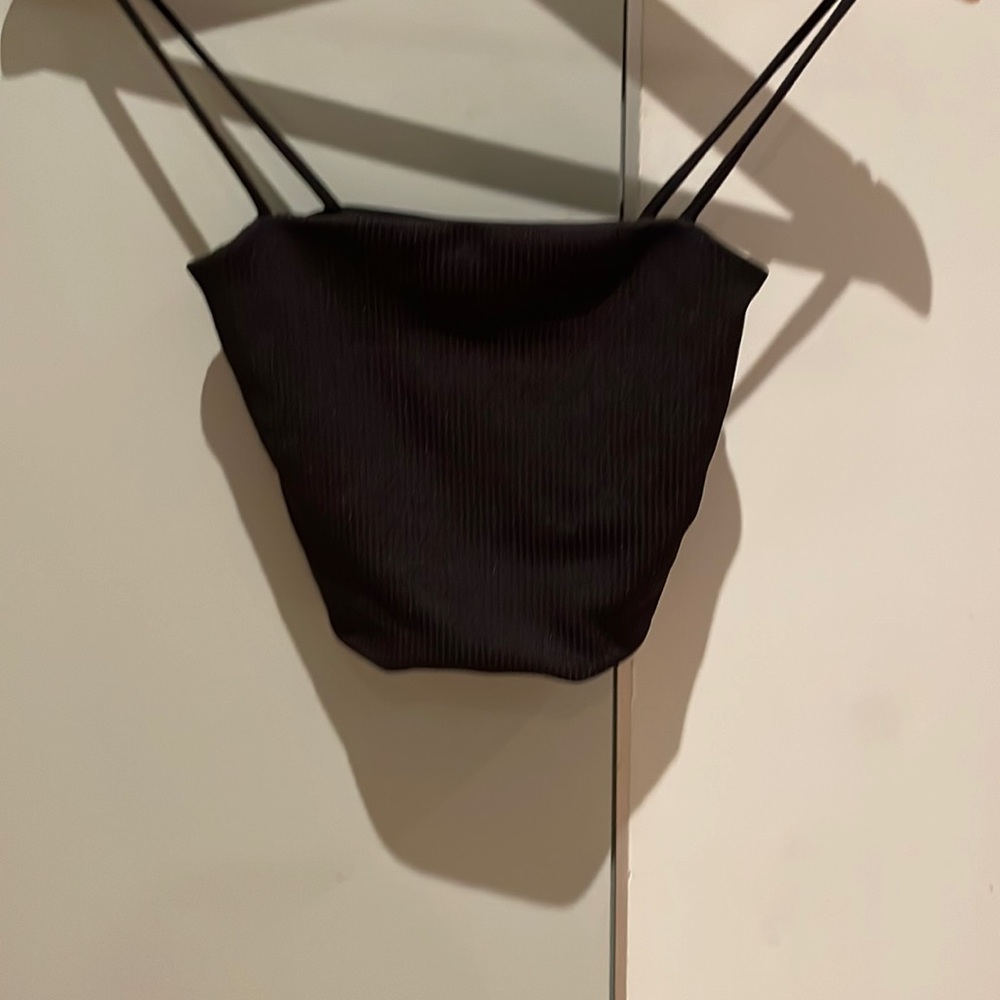 Black tank top by monk